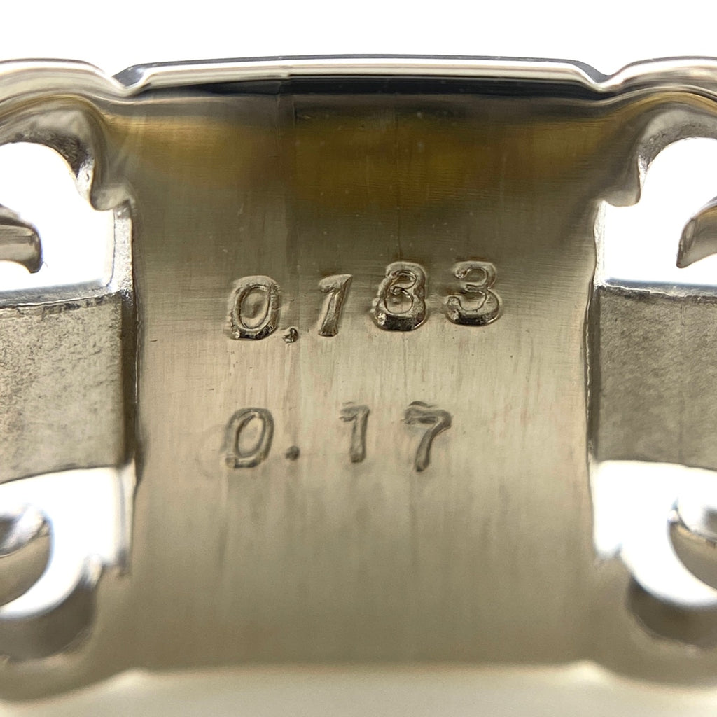 ダイヤモンド デザインリング プラチナ イエローゴールド 指輪 メレダイヤ リング 13号 Pt900 K18 ダイヤモンド レディース 【中古】nbjwl