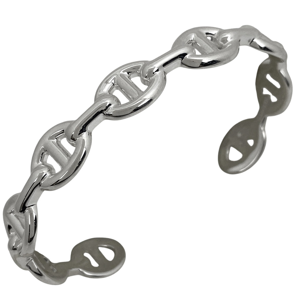 エルメス シェーヌダンクル アンシェネ MM 腕輪 ブレスレット バングル シルバー925 シルバー レディース 【中古】bracc