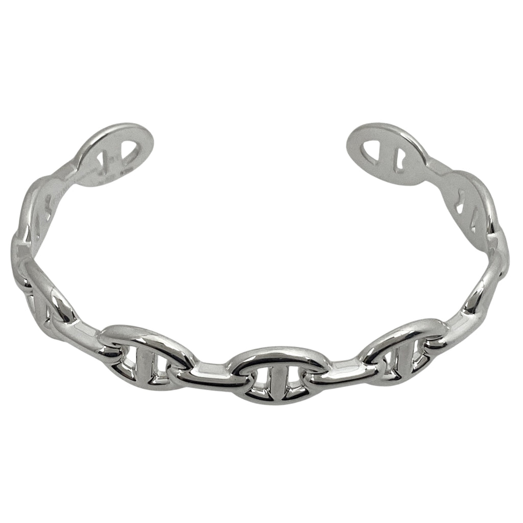 エルメス シェーヌダンクル アンシェネ MM 腕輪 ブレスレット バングル シルバー925 シルバー レディース 【中古】bracc