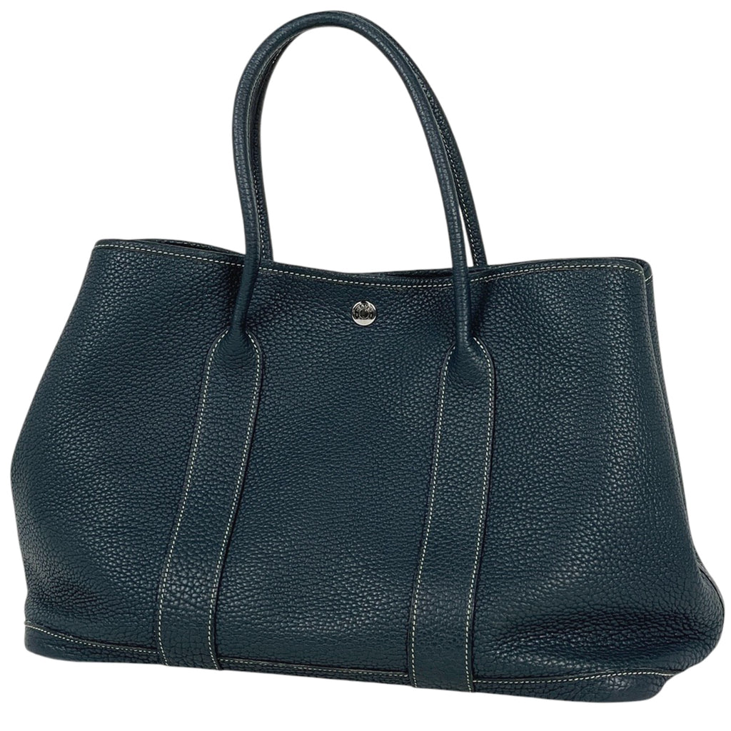エルメス ガーデンパーティ PM ハンドバッグ トートバッグ ネゴンダ ブルー レディース 【中古】 brbag