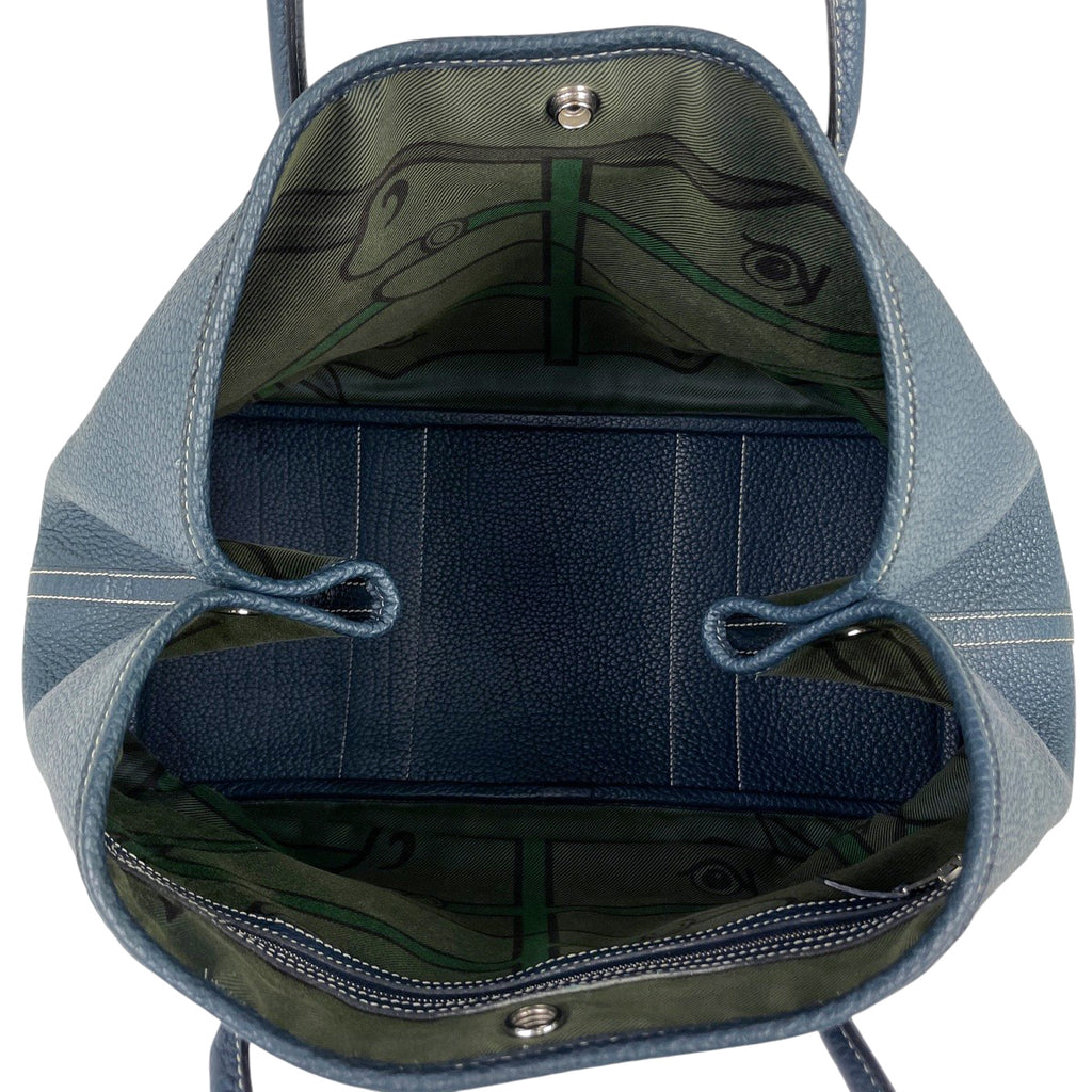 エルメス ガーデンパーティ PM ハンドバッグ トートバッグ ネゴンダ ブルー レディース 【中古】 brbag