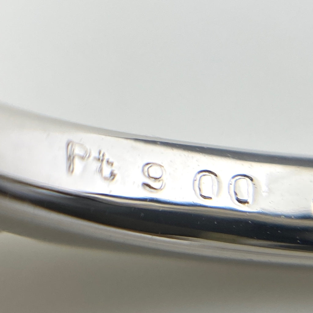 パール デザインリング プラチナ 指輪 メレダイヤ 真珠 リング 11.5号 Pt900 パール ダイヤモンド レディース 【中古】nbjwl