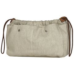 エルメス フールビ 25 バッグインバッグ トワルシェブロン ナチュラル ブラウン A レディース 【中古】 brbag