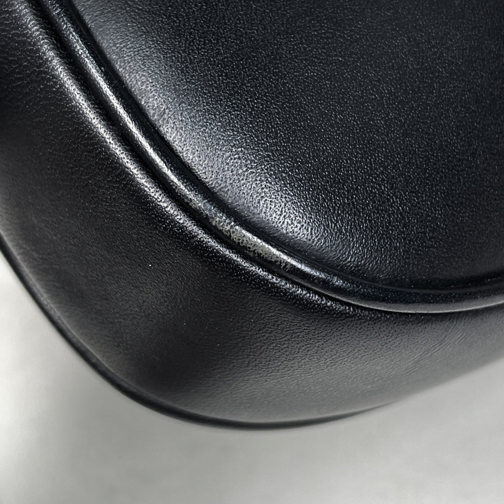 グッチ ジャッキーライン ショルダーバッグ ハンドバッグ GG柄 ショルダーバッグ GGキャンバス ベージュ ブラック 0013306 レディース 【中古】brbag