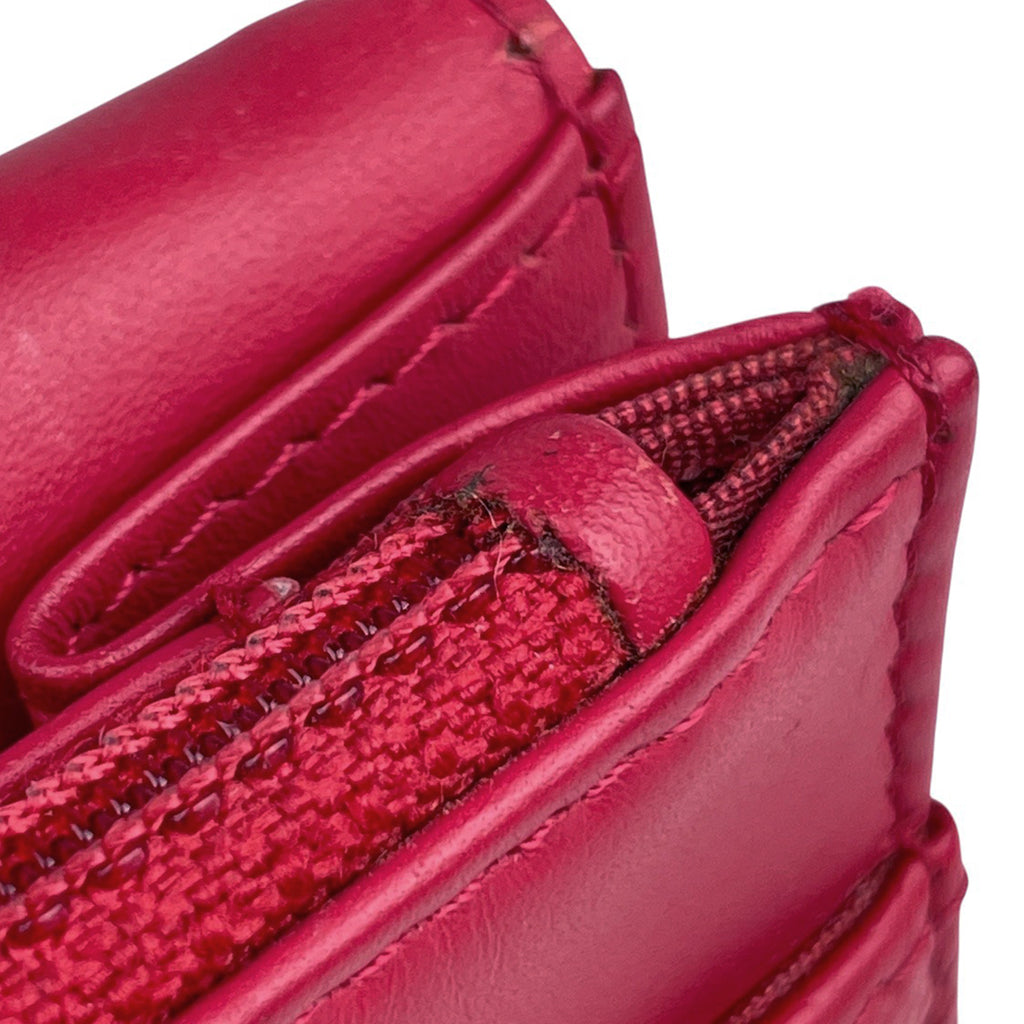 シャネル ココマーク チェーン ウォレット 財布 チェーンウォレット キャビアスキン レッド レディース 【中古】brbag