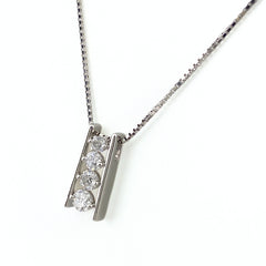 メレダイヤ デザインネックレス プラチナ ペンダント ネックレス Pt900 Pt850 ダイヤモンド レディース 【中古】nbjwl