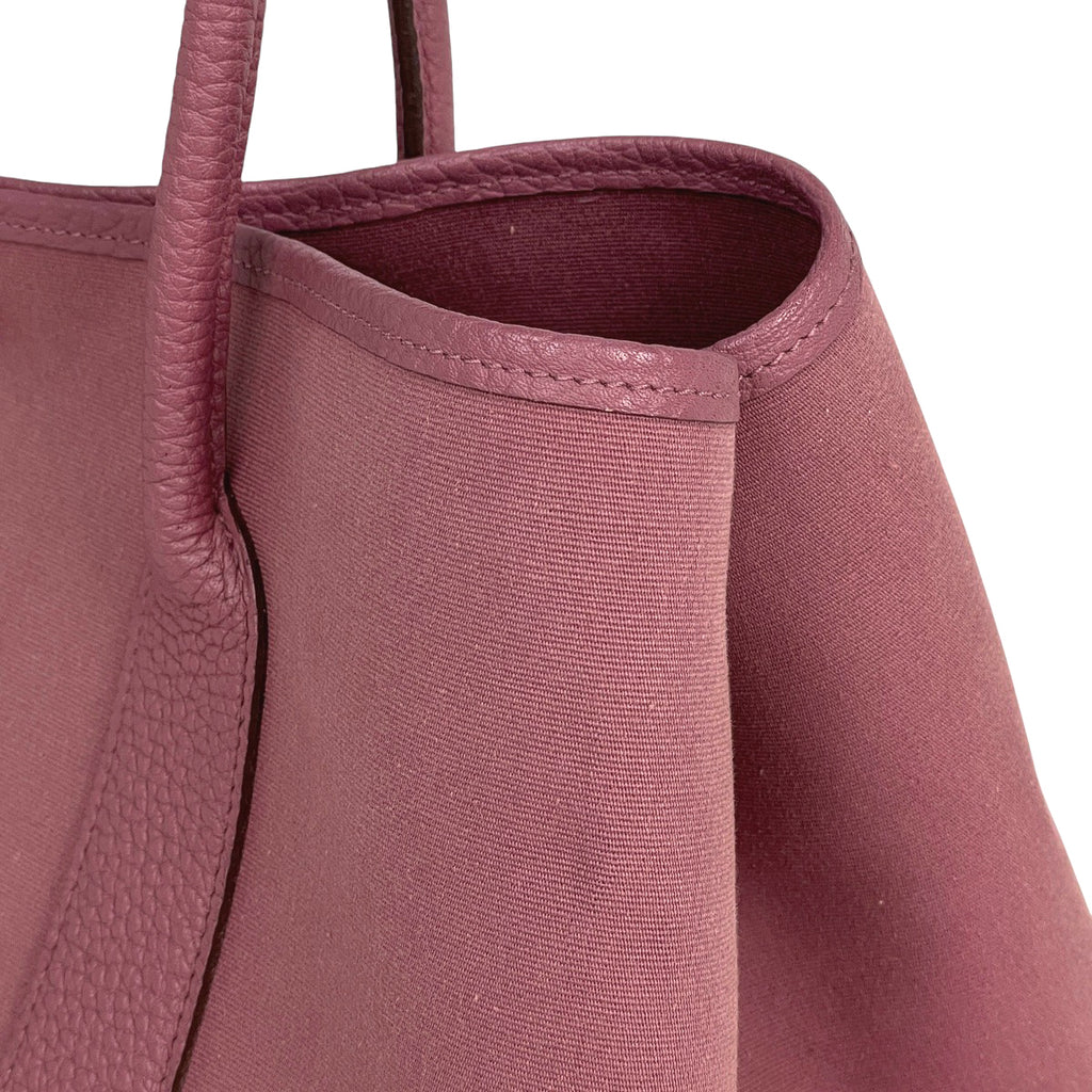 エルメス ガーデンパーティ PM ハンドバッグ トートバッグ トワルオフィシエ ローズウッド □O レディース 【中古】 brbag