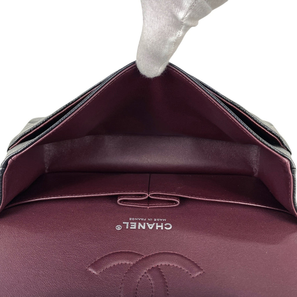 シャネル マトラッセ Wフラップ チェーン ショルダーバッグ ココマーク ショルダーバッグ キャビアスキン ブラック A01112 レディース 【中古】brbag