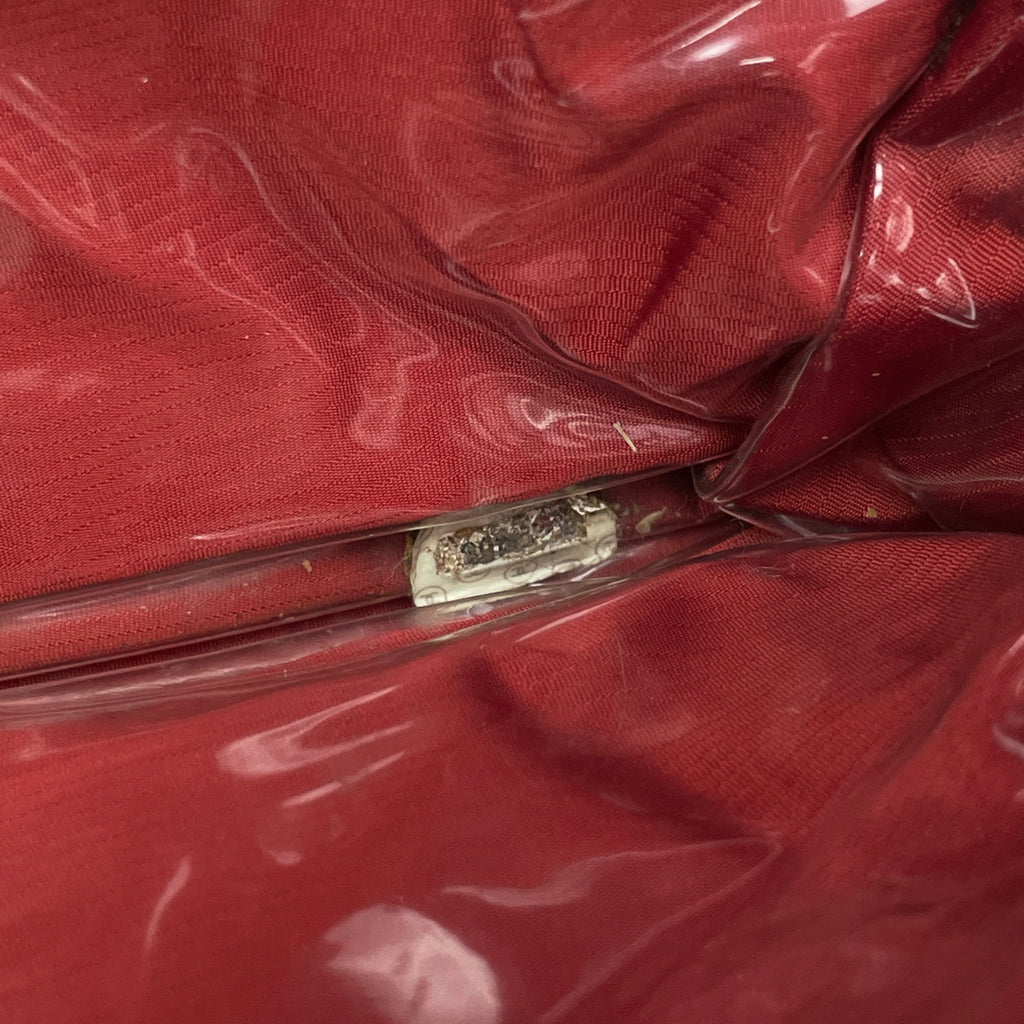 シャネル 旧トラベルライン ハンドバッグ 格子柄 トート ハンドバッグ ナイロン ブラック レディース 【中古】 brbag