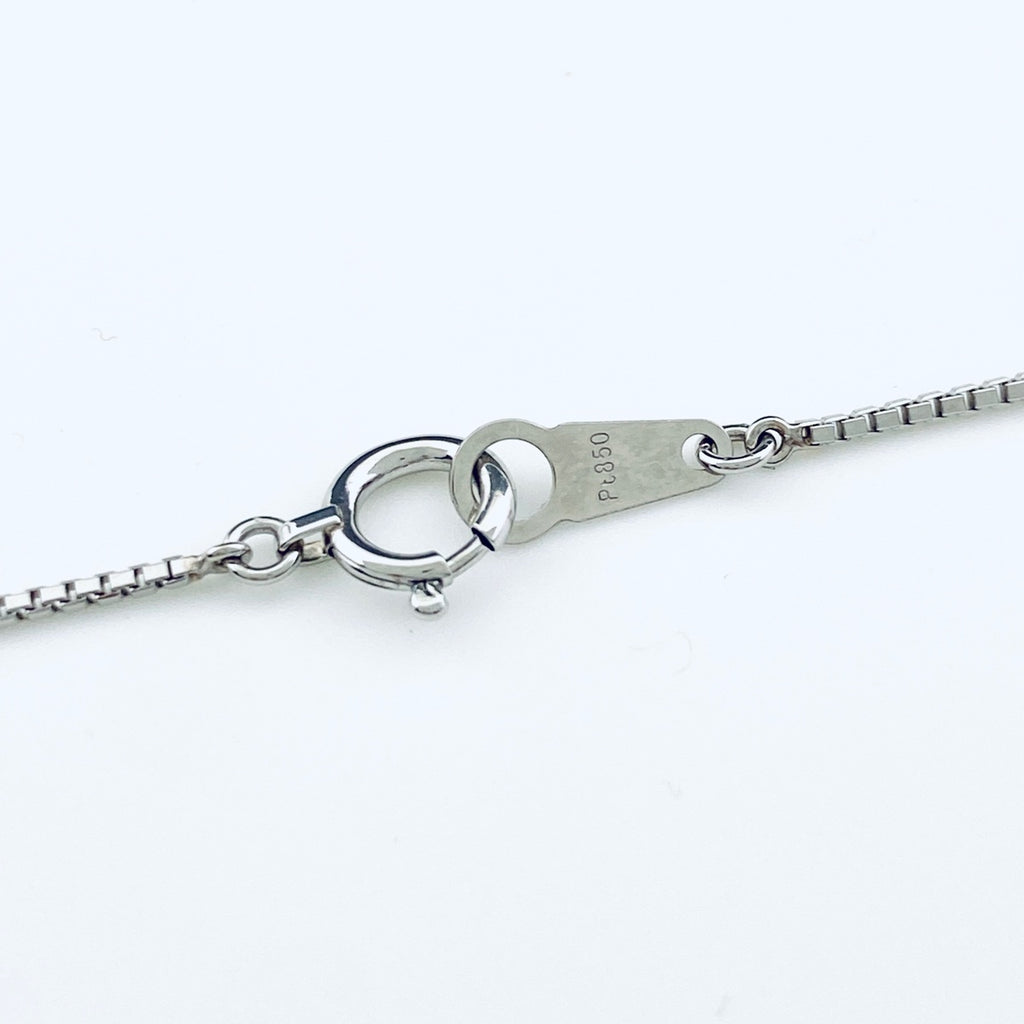 フラワーモチーフ デザインネックレス プラチナ ペンダント メレダイヤ 花 ネックレス Pt900 Pt850 ダイヤモンド レディース 【中古】