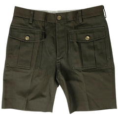 ルイ・ヴィトン ロゴボタン ショートパンツ ハーフパンツ カーキ ボトムス ショートパンツ コットン グリーン メンズ 【中古】brapp