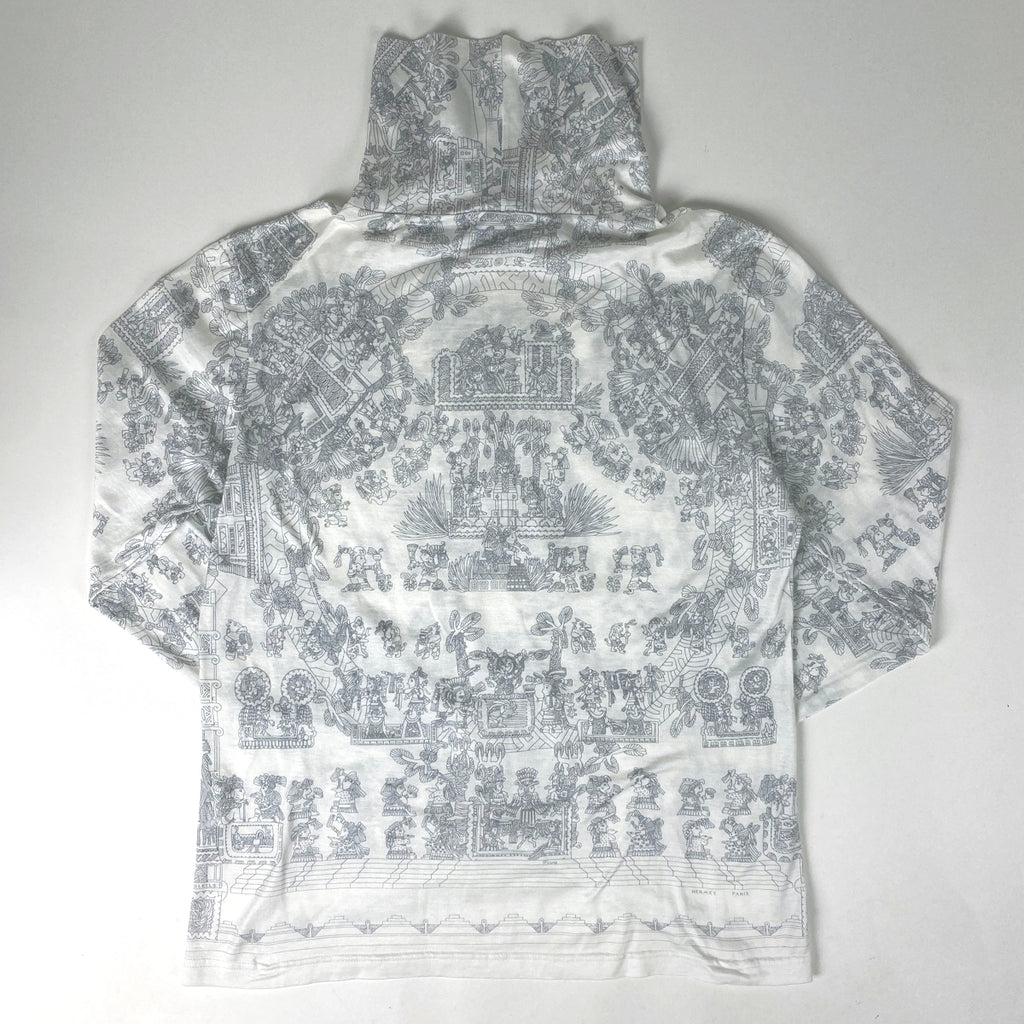 エルメス タートルネック カットソー 長袖 マルジェラ期 トップス カットソー 綿 ホワイト レディース 【中古】brapp
