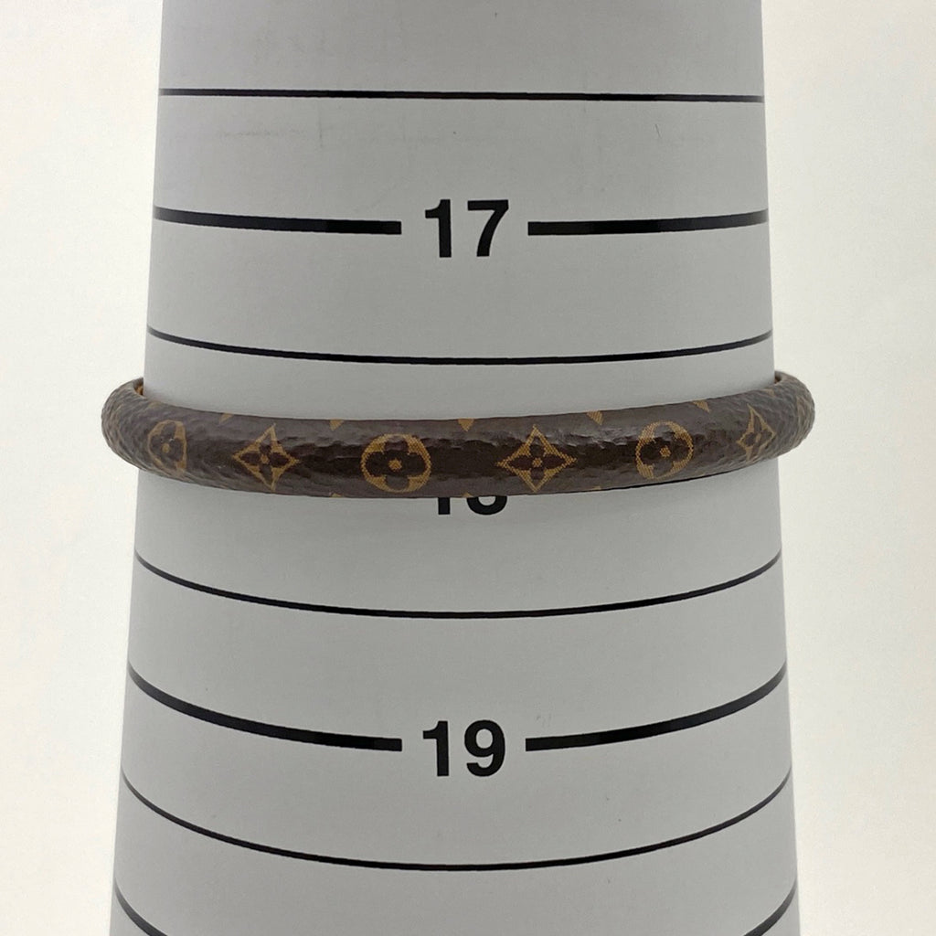 ルイ・ヴィトン ブラスレ セイ イエス ハートモチーフ 腕輪 バングル モノグラム GP ブラウン ゴールド レディース 【中古】 bracc