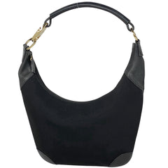 グッチ ロゴ ハンドバッグ ワンショルダー ショルダーバッグ ナイロン ブラック 0014158 レディース 【中古】 brbag