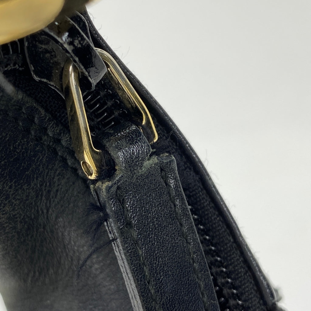 グッチ ロゴ ハンドバッグ ワンショルダー ショルダーバッグ ナイロン ブラック 0014158 レディース 【中古】 brbag