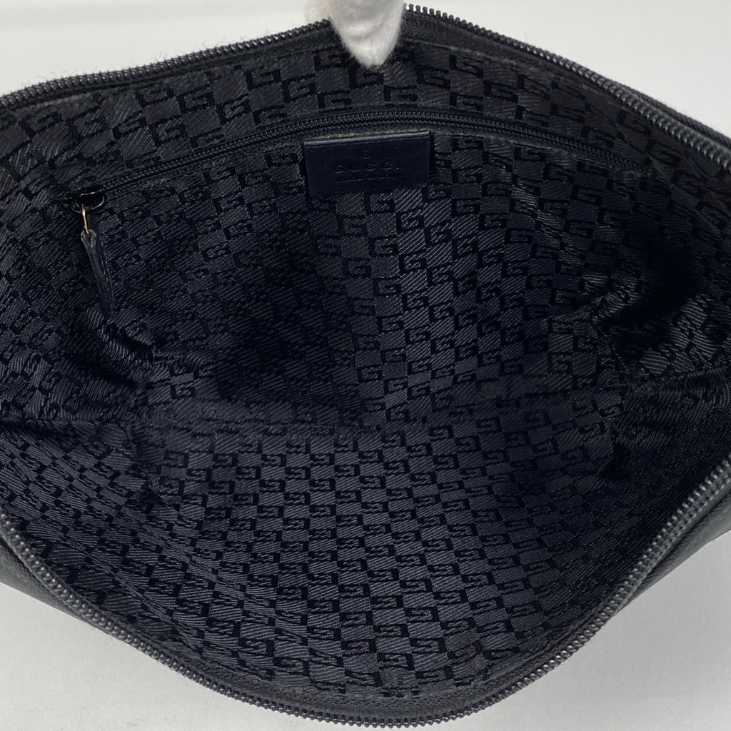 グッチ ロゴ ハンドバッグ ワンショルダー ショルダーバッグ ナイロン ブラック 0014158 レディース 【中古】 brbag