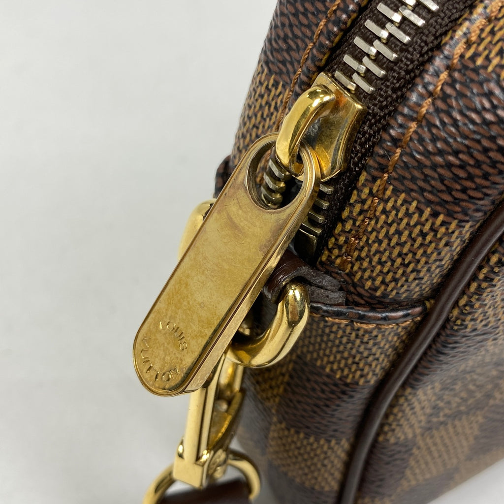 ルイ・ヴィトン ポシェット ビエ マカオ クラッチバッグ セカンドバッグ ダミエ ブラウン N61739 メンズ 【中古】