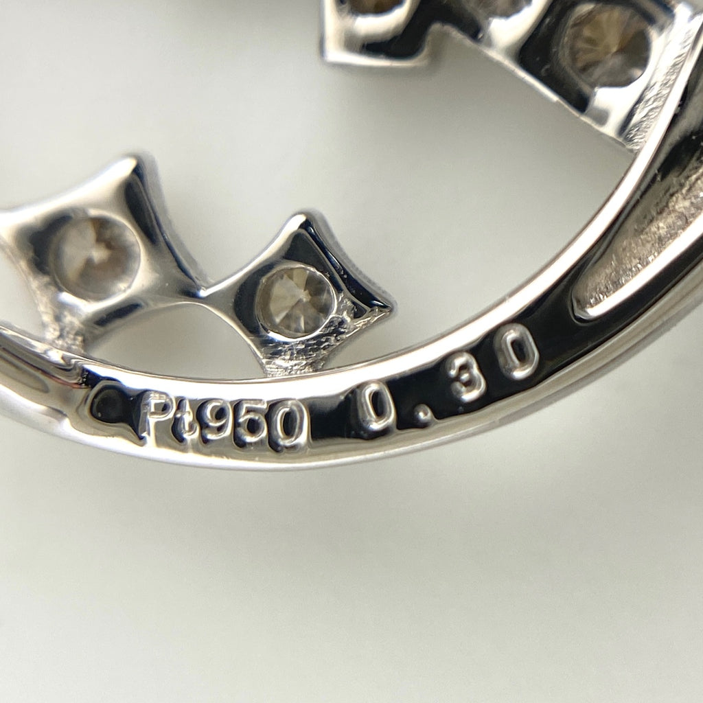 メレダイヤ ペンダントトップ プラチナ ペンダントトップ Pt950 ダイヤモンド レディース 【中古】nbjwl