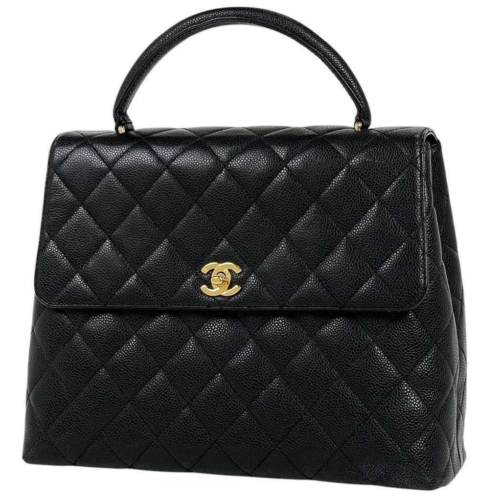 シャネル ココマーク ハンドバッグ マトラッセ ハンドバッグ キャビアスキン ブラック レディース 【中古】brbag