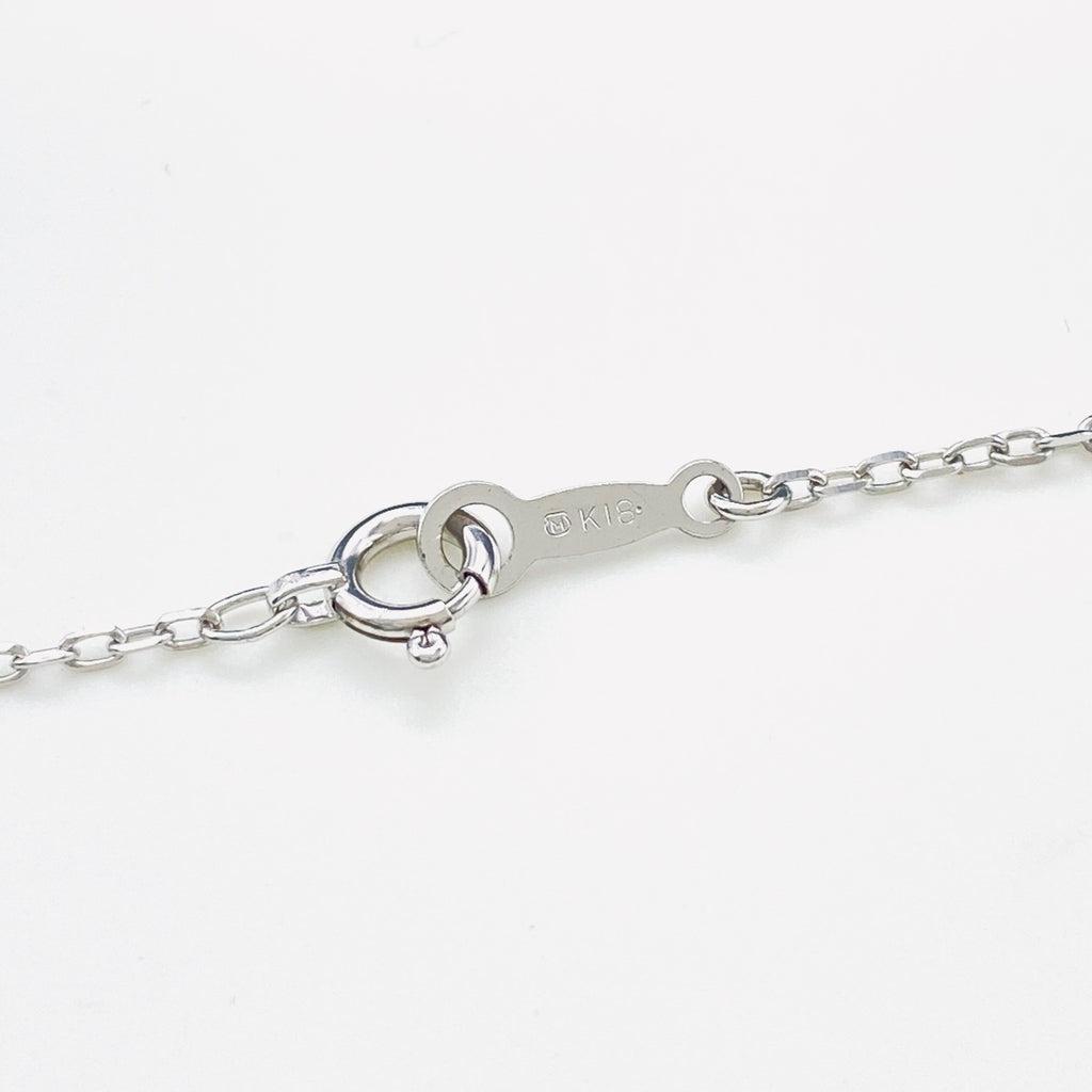 ミキモト パール デザインネックレス ペンダント メレダイヤ 真珠 ネックレス K18 パール ダイヤモンド レディース 【中古】 
 ラッピング可
