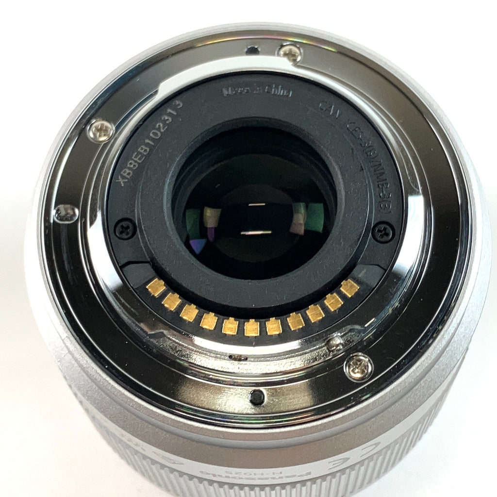 パナソニック Panasonic LUMIX G 25mm F1.7 ASPH. H-H025-S シルバー 一眼カメラ用レンズ（オートフォーカス） 【中古】