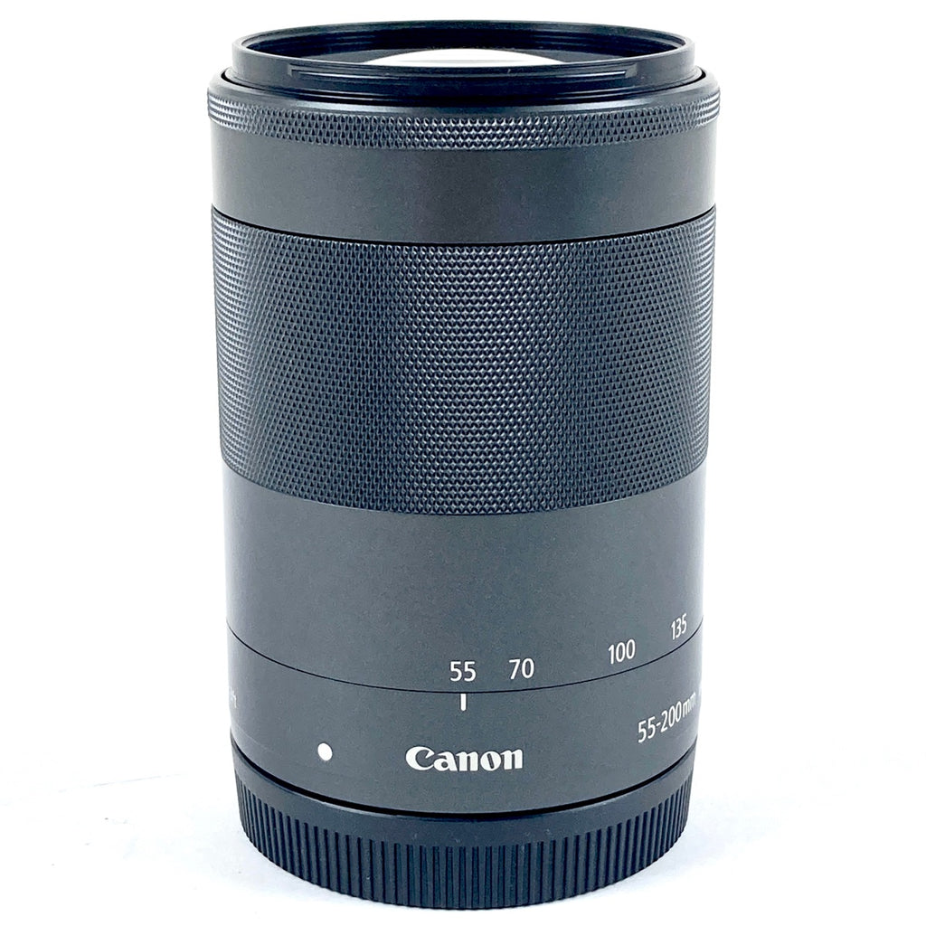 キヤノン Canon EF-M 55-200mm F4.5-6.3 IS STM ブラック 一眼カメラ用レンズ（オートフォーカス） 【中古】