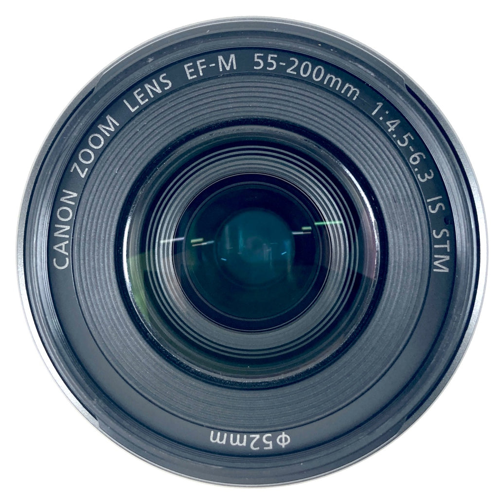 キヤノン Canon EF-M 55-200mm F4.5-6.3 IS STM ブラック 一眼カメラ用レンズ（オートフォーカス） 【中古】