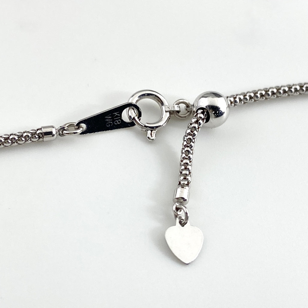 ルビー デザインネックレス WG ホワイトゴールド プラチナ ペンダント メレダイヤ ネックレス K18 WG Pt900 レディース 【中古】nbjwl