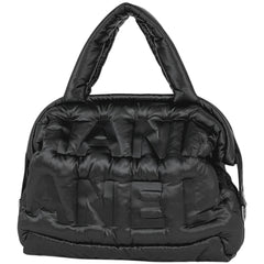 シャネル ドゥドーヌ ココネージュ ハンドバッグ エンボスロゴ 2WAY ショルダーバッグ ハンドバッグ ナイロン ブラック レディース 【中古】 brbag