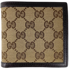 グッチ GG柄 二つ折り財布 札入れ 小銭入れ 二つ折り財布 GGキャンバス 150413 レディース 【中古】brbag
