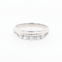 メレダイヤ デザインリング プラチナ 指輪 リング 11.5号 Pt950 ダイヤモンド レディース 【中古】nbjwl