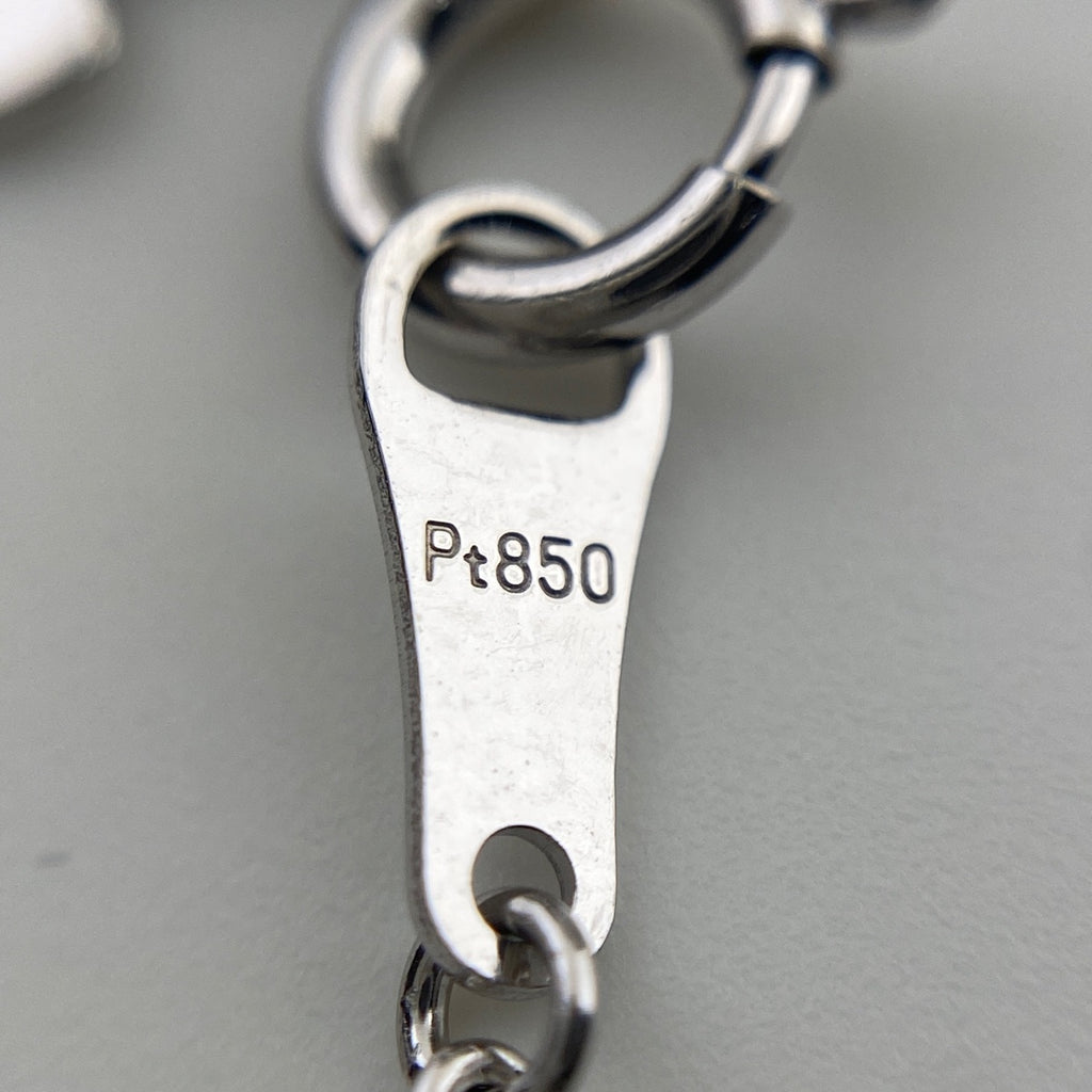 メレダイヤ デザインネックレス プラチナ ペンダント ネックレス Pt900 Pt850 ダイヤモンド レディース 【中古】nbjwl