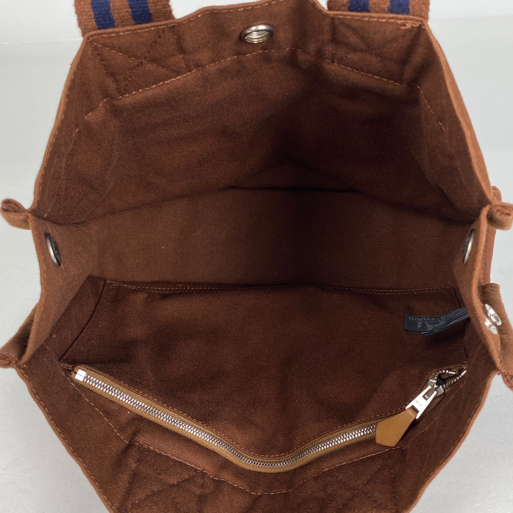 エルメス フールトゥ PM ハンドバッグ トートバッグ キャンバス ブラウン レディース 【中古】brbag
