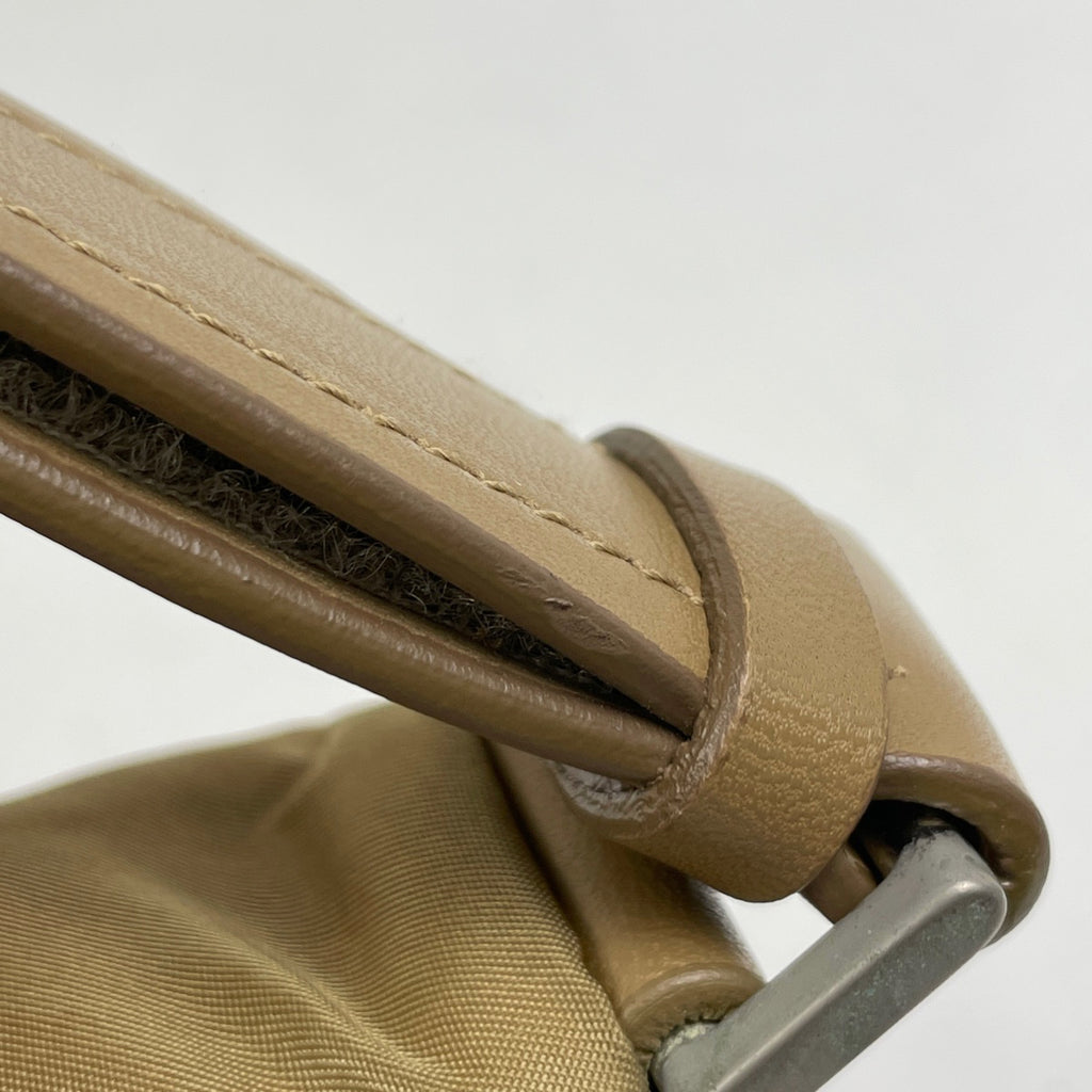 プラダ ロゴプレート ショルダーバッグ 肩掛け ショルダーバッグ ナイロン ブラウン B9717 レディース 【中古】brbag