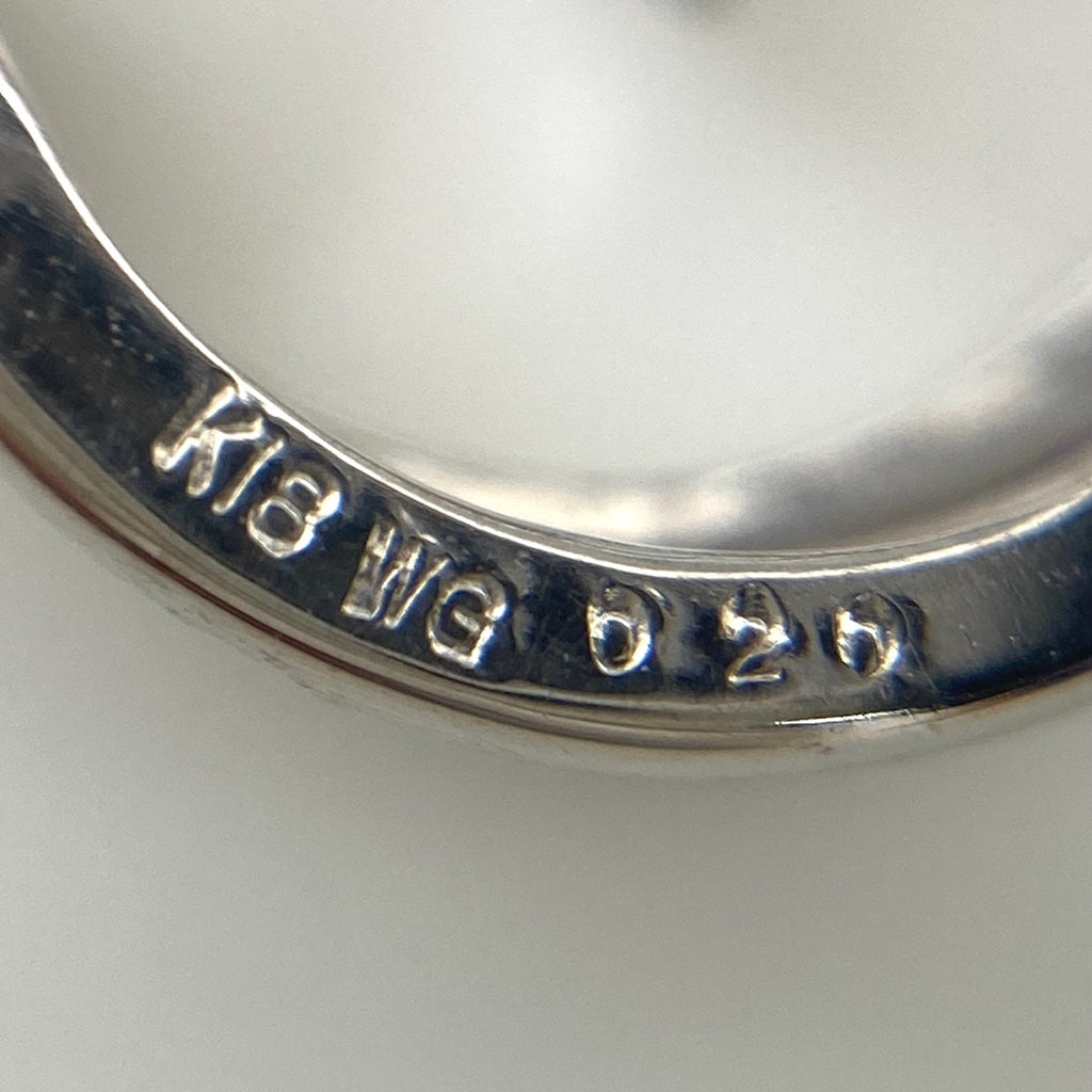 メレダイヤ デザインイヤリング WG ホワイトゴールド  イヤリング K18 WG ダイヤモンド レディース 【中古】nbjwl