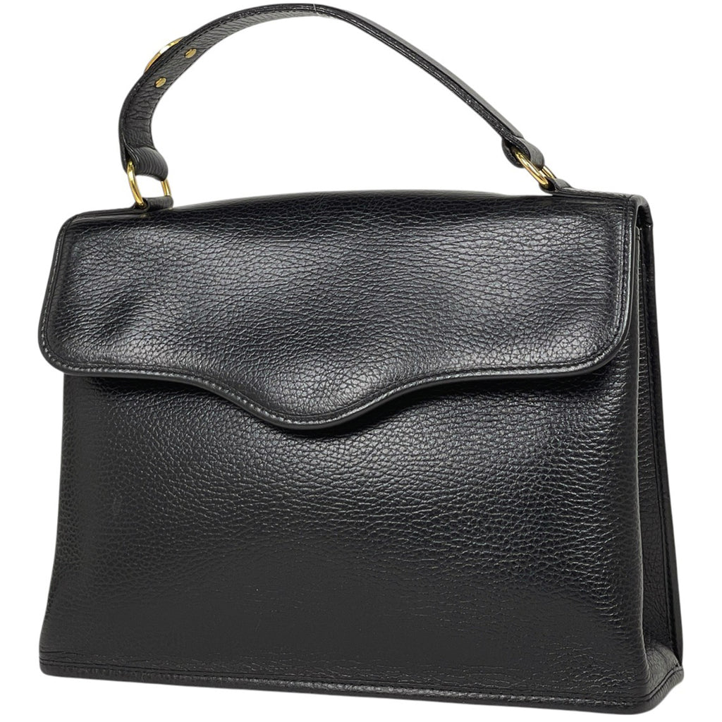 クリスチャンディオール ロゴ ハンドバッグ 2WAY ショルダーバッグ ハンドバッグ レザー ブラック レディース 【中古】brbag