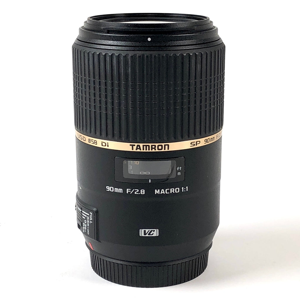 【在庫一掃】 タムロン TAMRON SP 90mm F2.8 Di MACRO 1:1 VC USD F004 (キヤノン EF用) ［ジャンク品］ 一眼カメラ用レンズ（オートフォーカス） 【中古】cambb