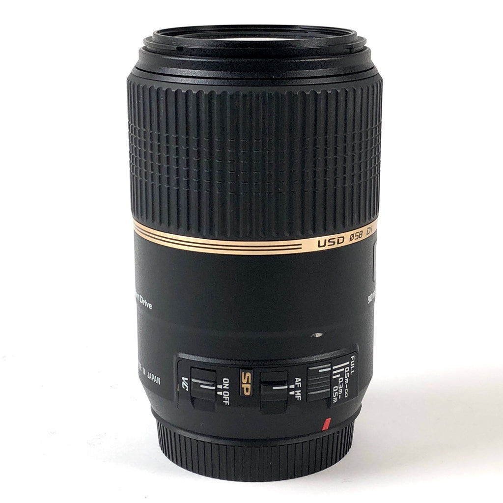 【在庫一掃】 タムロン TAMRON SP 90mm F2.8 Di MACRO 1:1 VC USD F004 (キヤノン EF用) ［ジャンク品］ 一眼カメラ用レンズ（オートフォーカス） 【中古】cambb