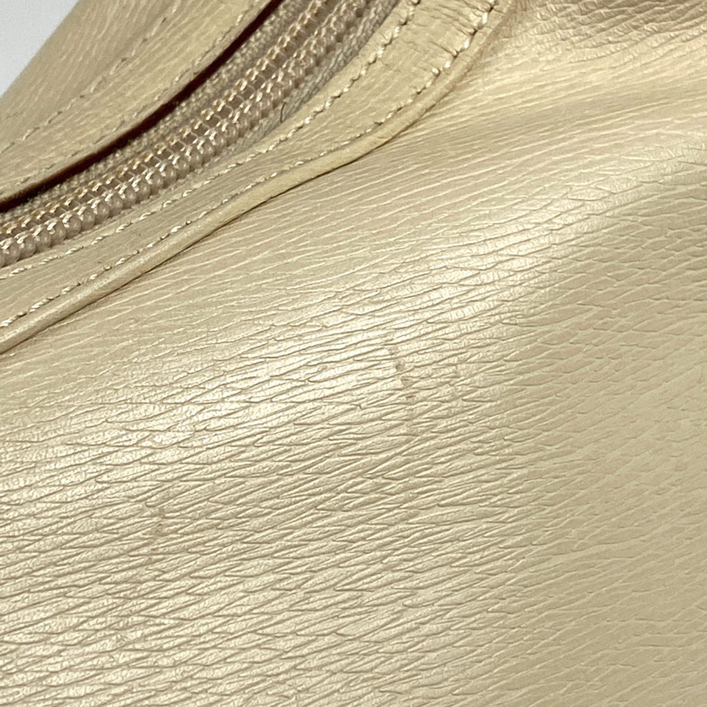 グッチ ロゴ ショルダーバッグ ワンショルダー ショルダーバッグ レザー クリーム 0014204 レディース 【中古】brbag