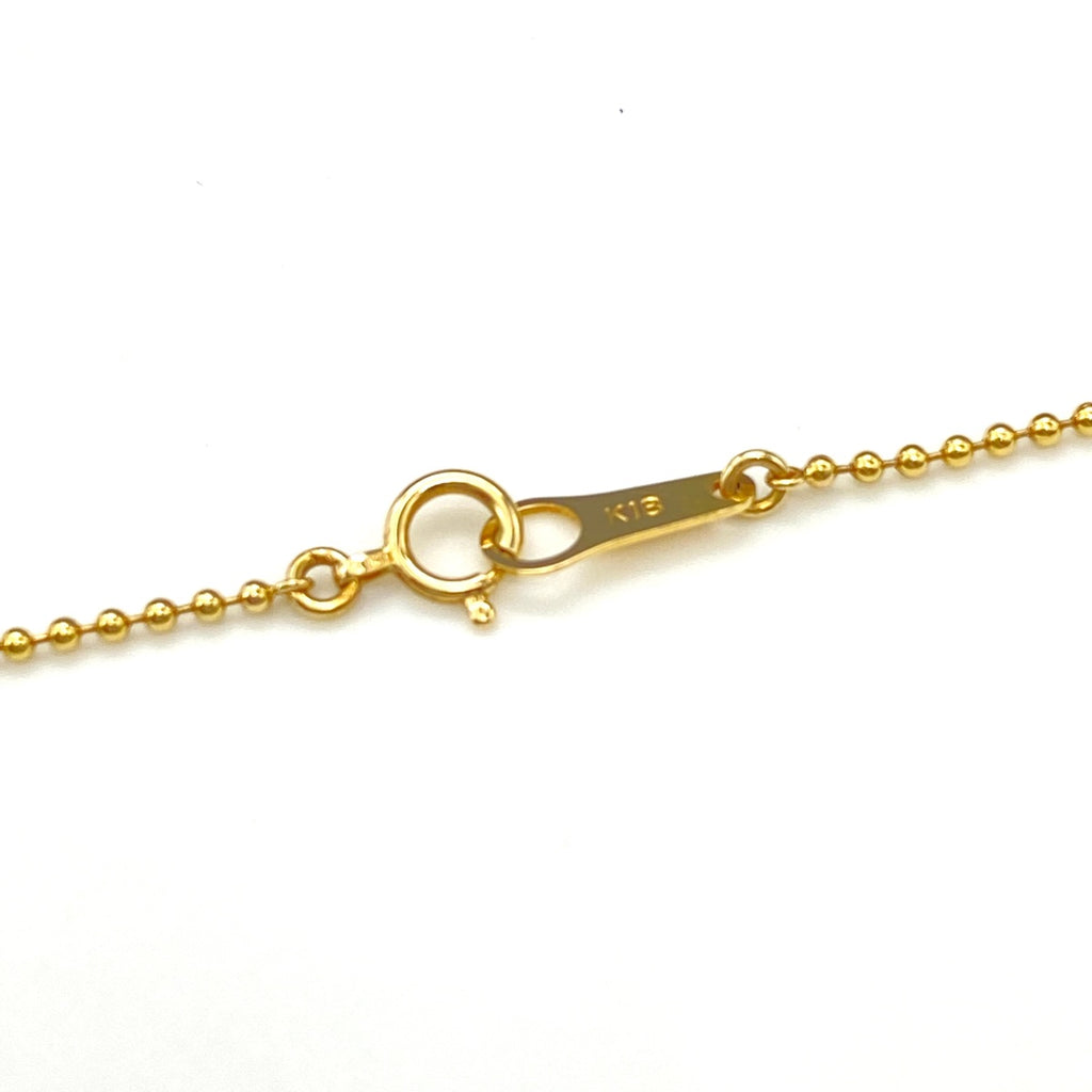 ダイヤモンド デザインネックレス YG イエローゴールド ペンダント ネックレス K18 750 ダイヤモンド レディース 【中古】nbjwl