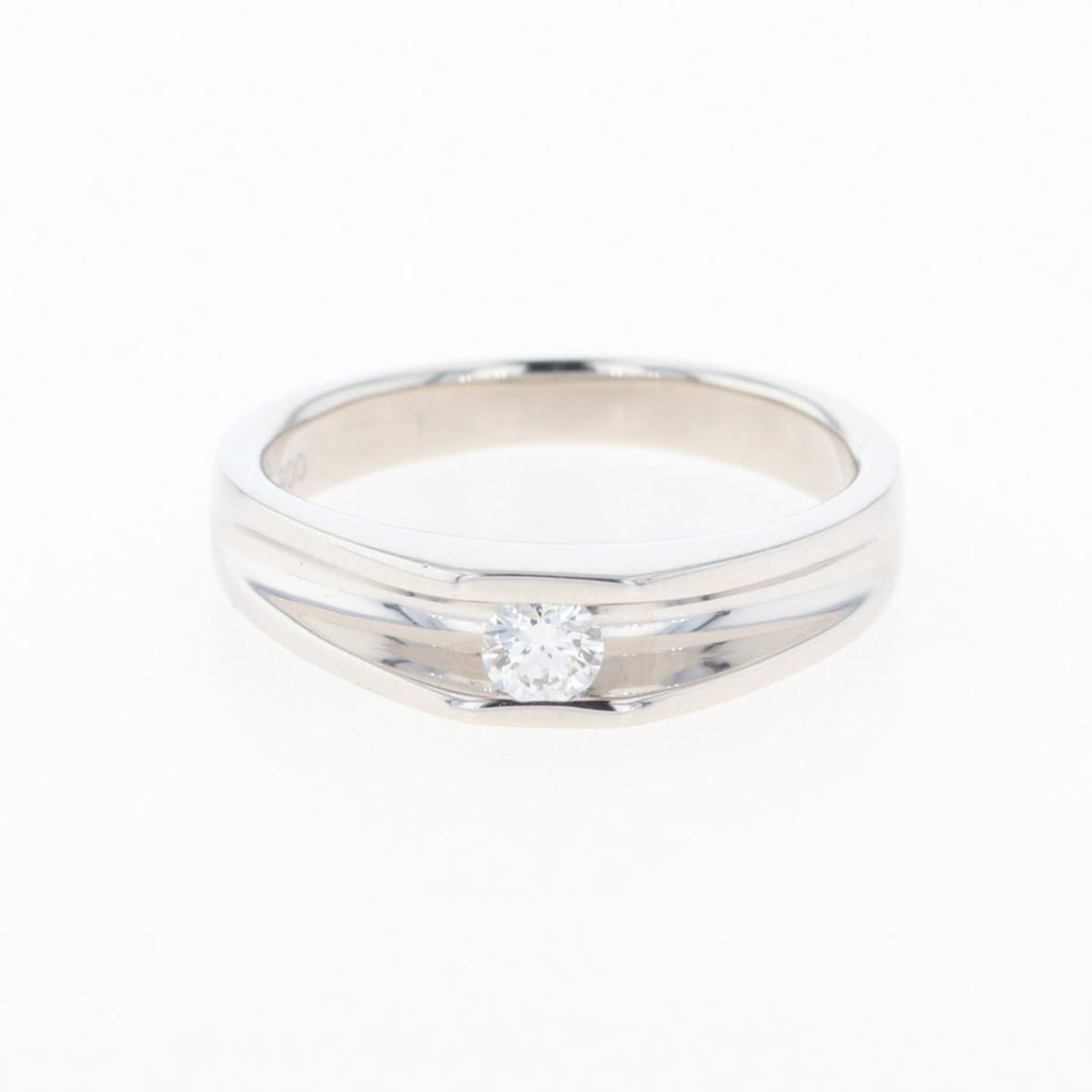 PT900 ダイヤモンド リング プラチナ 13号 0.16CT レディース 中古 nbjwl