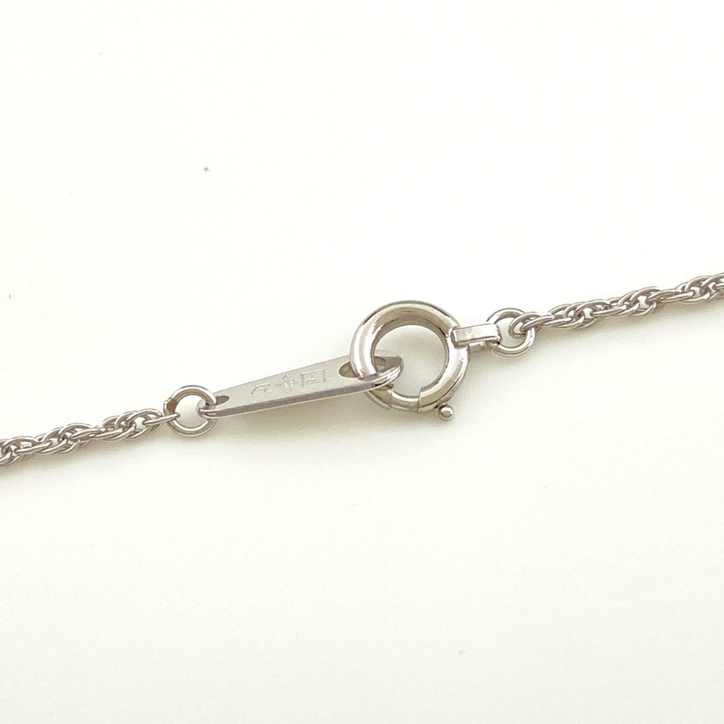 ルビー デザインネックレス プラチナ メレダイヤ ペンダント ネックレス Pt900 Pt850 ルビー レディース 【中古】nbjwl