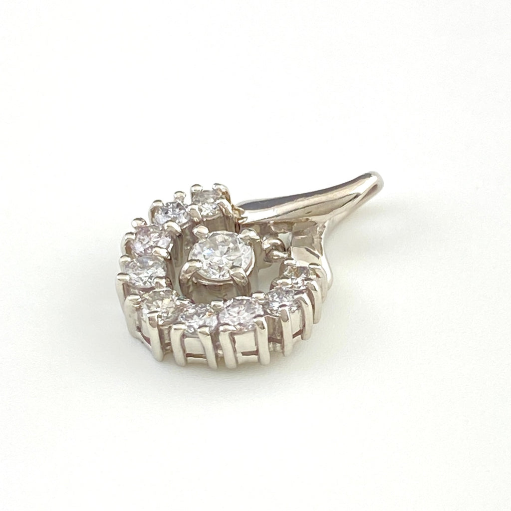 メレダイヤ ペンダントトップ プラチナ ペンダントトップ Pt900 ダイヤモンド レディース 【中古】nbjwl