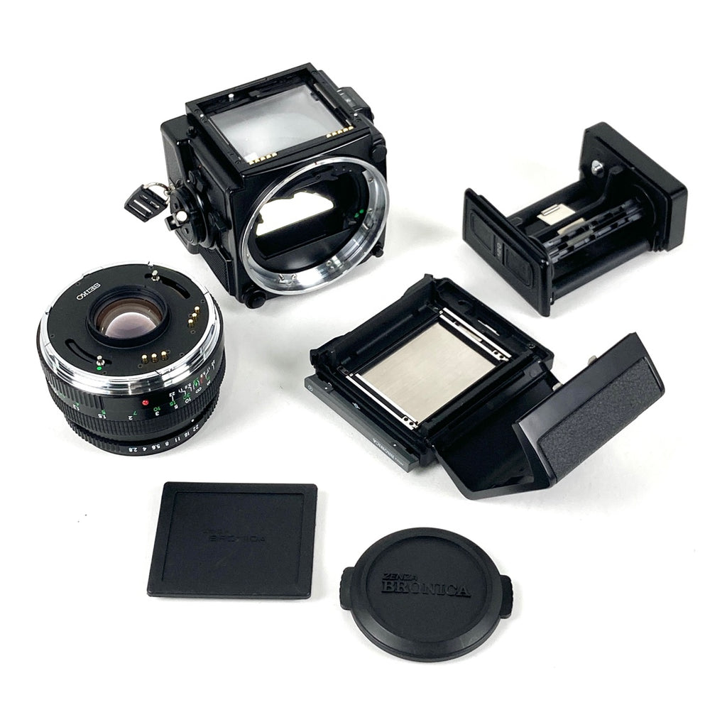 ゼンザブロニカ Zenza Bronica ETR Si + ZENZANON 75mm F2.8 ファインダー無 中判カメラ 【中古】