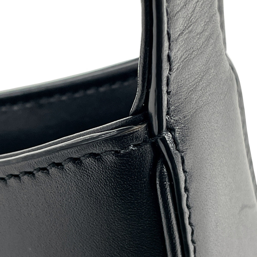サンローラン LE 5  7 ミニ 手提げ ハンドバッグ レザー ブラック 710318 レディース 【中古】 brbag