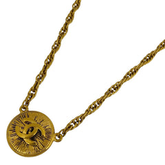 シャネル ココマーク チェーン ネックレス ラウンド ネックレス GP ゴールド レディース 【中古】bracc