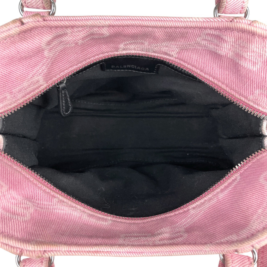 バレンシアガ ネオ カゴール XS 2WAY ショルダーバッグ ハンドバッグ デニム ピンク 700940 レディース 【中古】 brbag