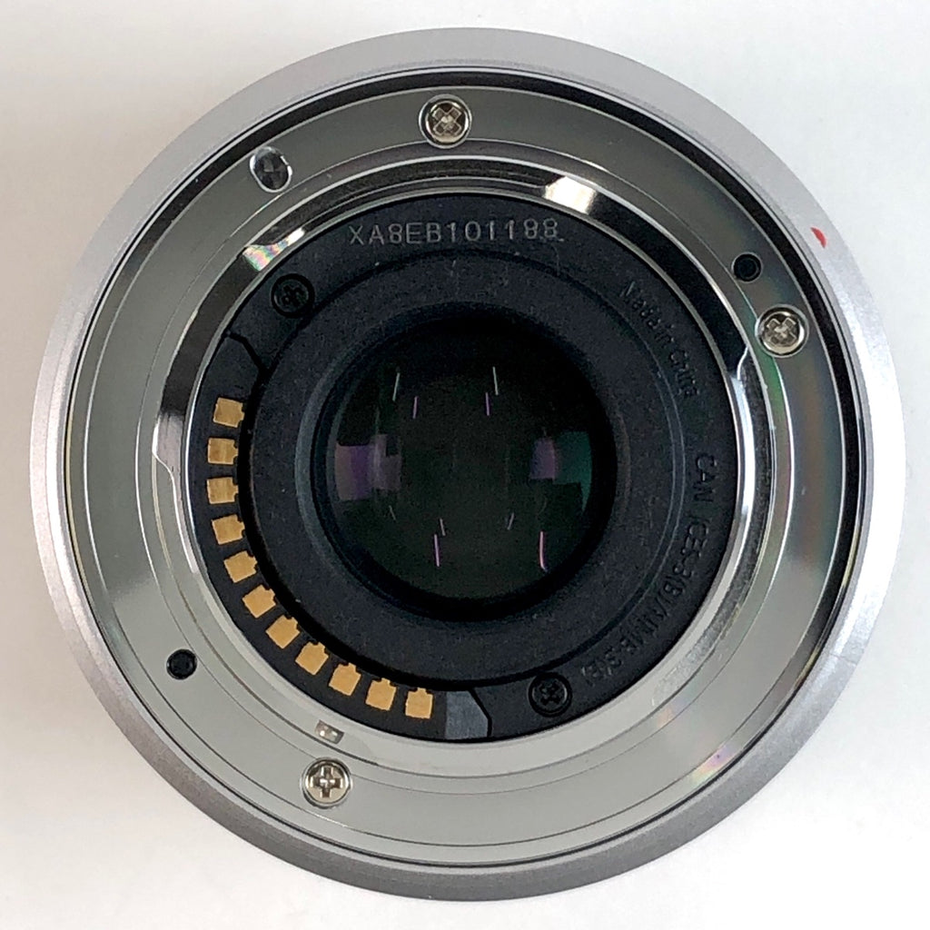 パナソニック Panasonic LUMIX G 25mm F1.7 ASPH. H-H025-S シルバー 一眼カメラ用レンズ（オートフォーカス） 【中古】