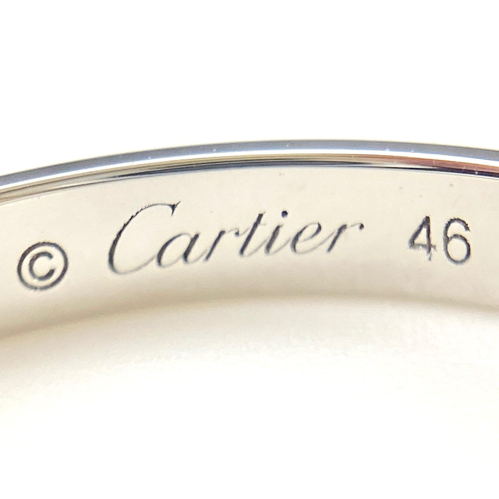 カルティエ ダムール ウェディング リング プラチナ 指輪 メレダイヤ リング 6号 Pt950 ダイヤモンド レディース 【中古】brjwl
