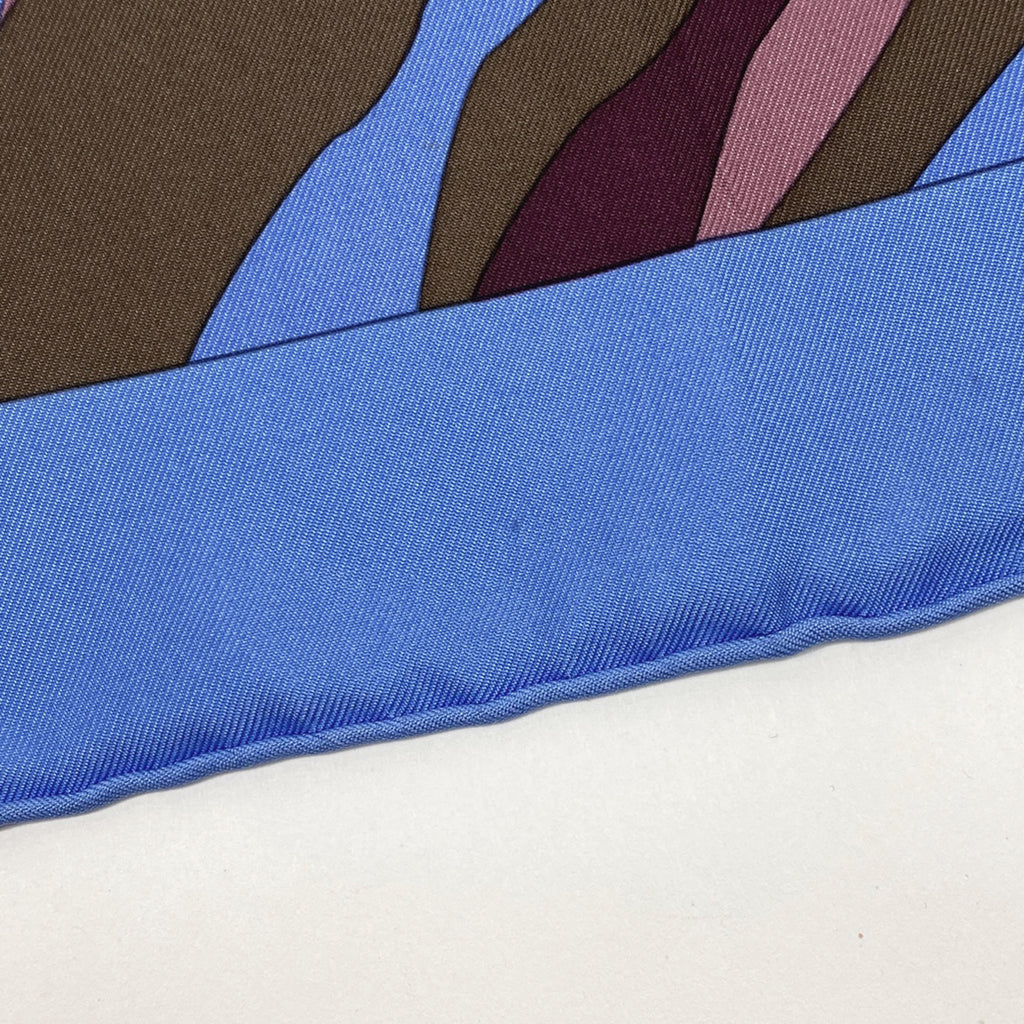 エルメス カレ EN AVANT TOUTE 船出 スカーフ シルク ブルー マルチカラー レディース 【中古】brbag